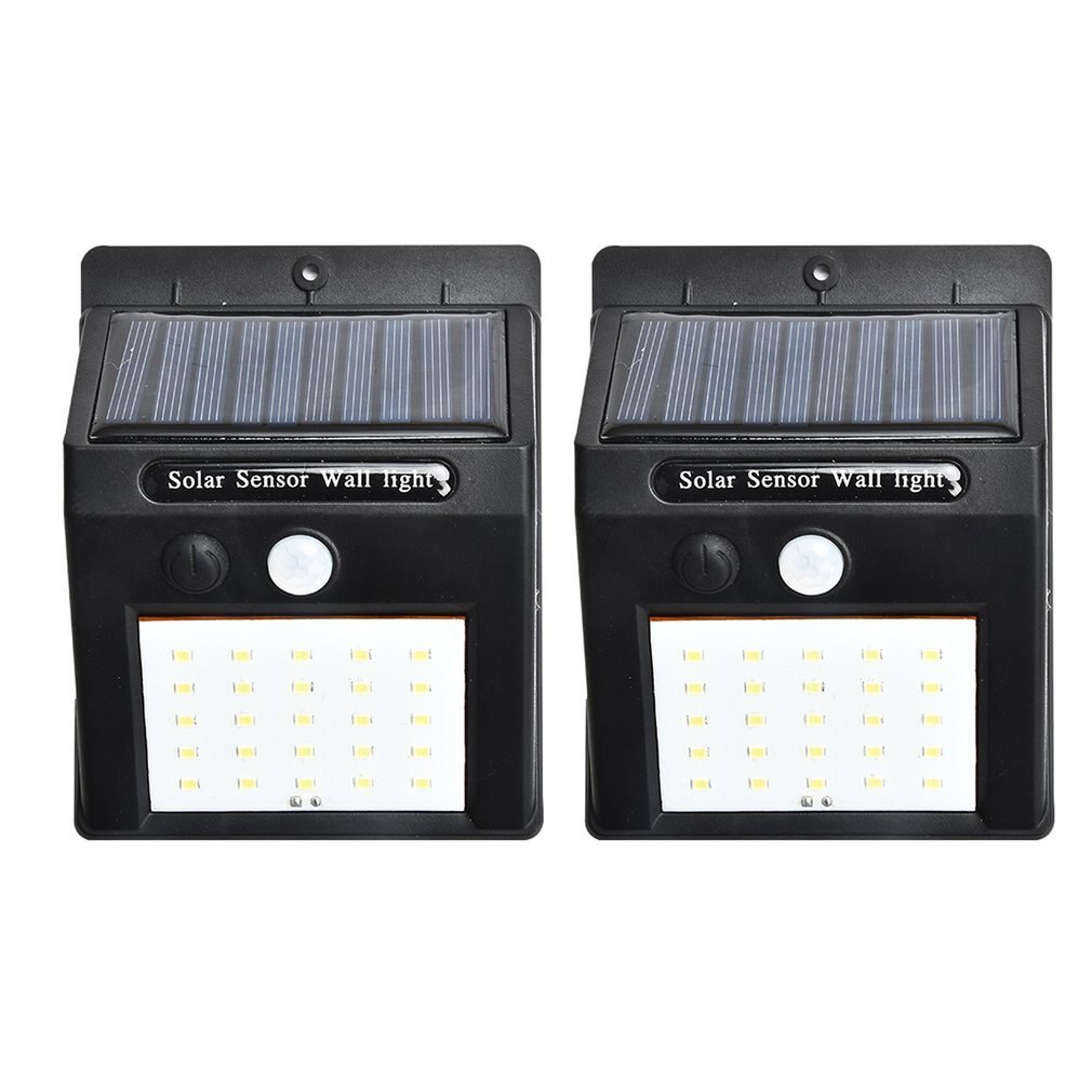 2 개/대 20 LED 태양 빛 모션 센서 벽 빛 야외 정원 마당 램프 방수 야외 방수 빛